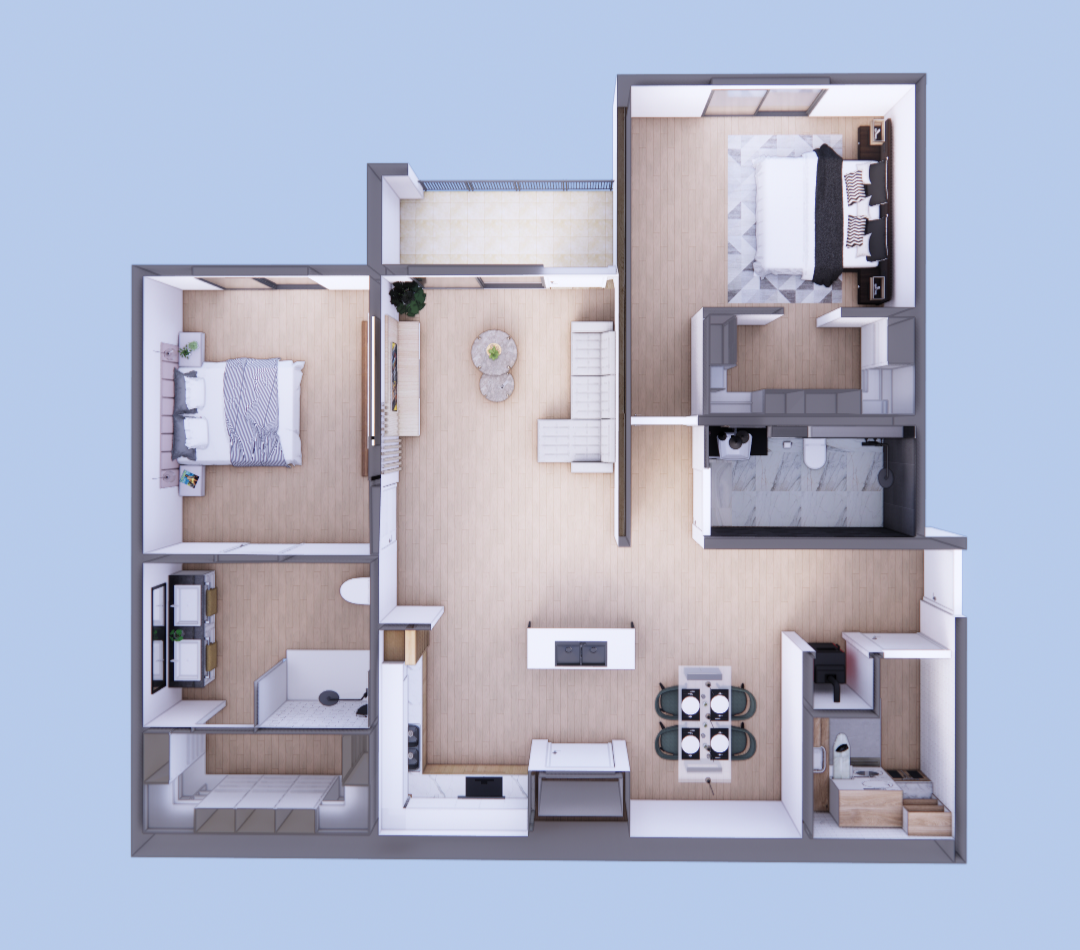 Type B apartment interior