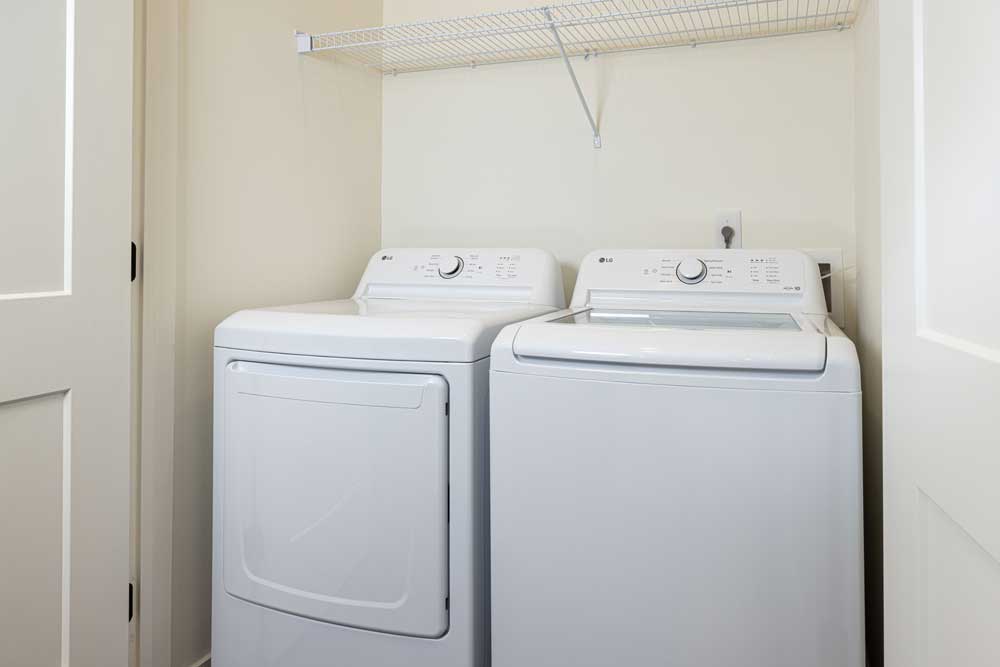 Laundry room with washer and dryer